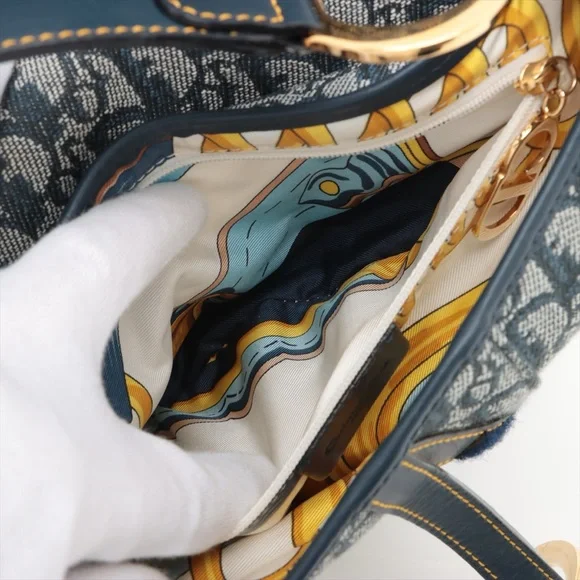 SOLD OUT ❌Christian Dior Saddle Medium Canvas Diorissimo Vintage Trotter - Picture 7 of 11